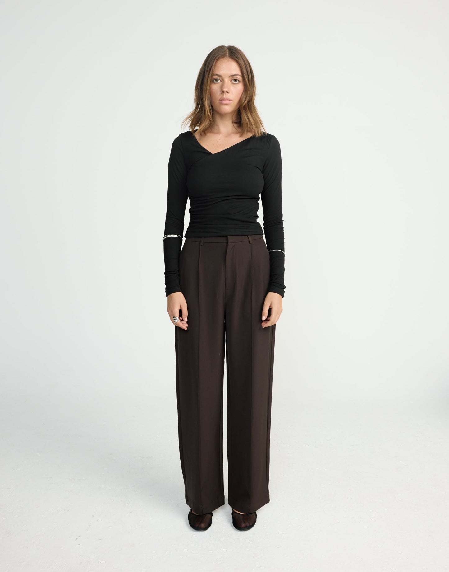 Vandelia Pants - Petite (Chocolate)