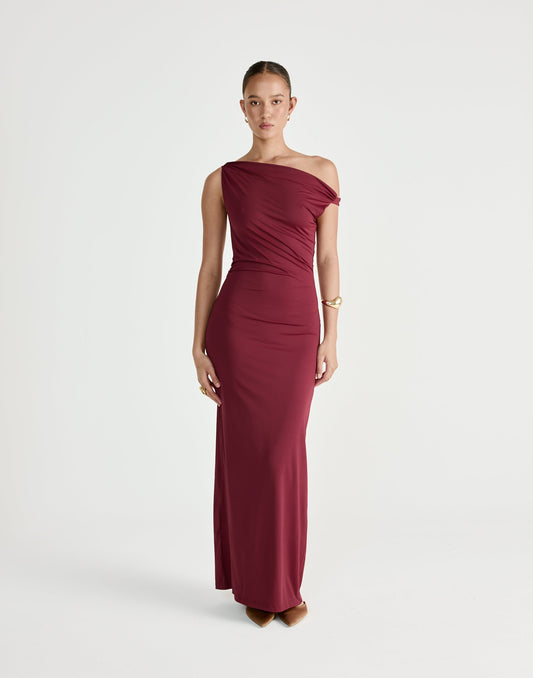 Keegan Maxi Dress (Plum)