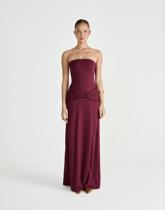 Edela Maxi Dress (Plum)