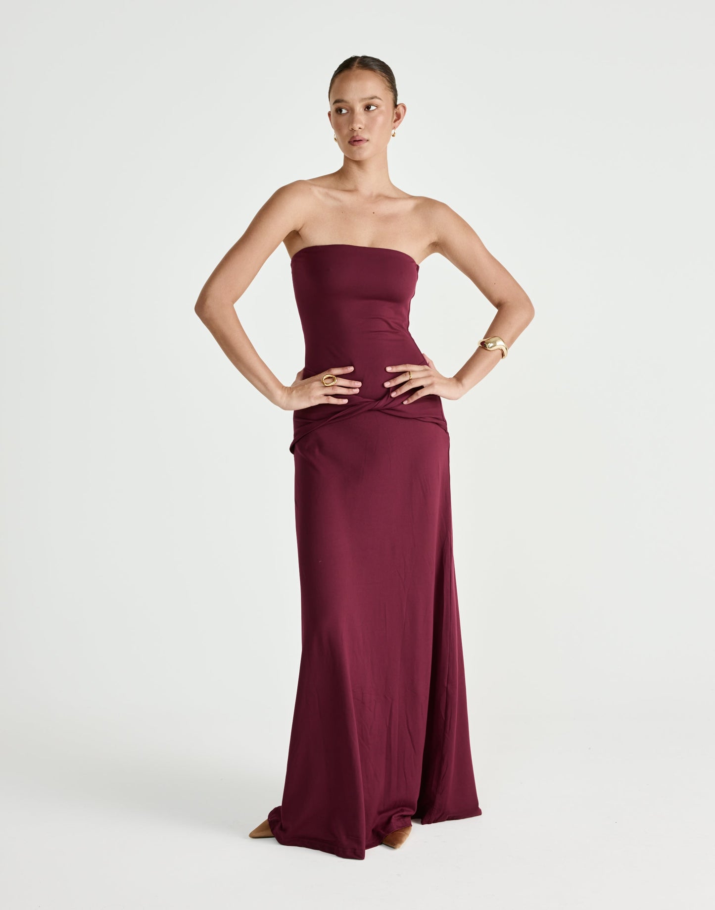 Edela Maxi Dress (Plum)