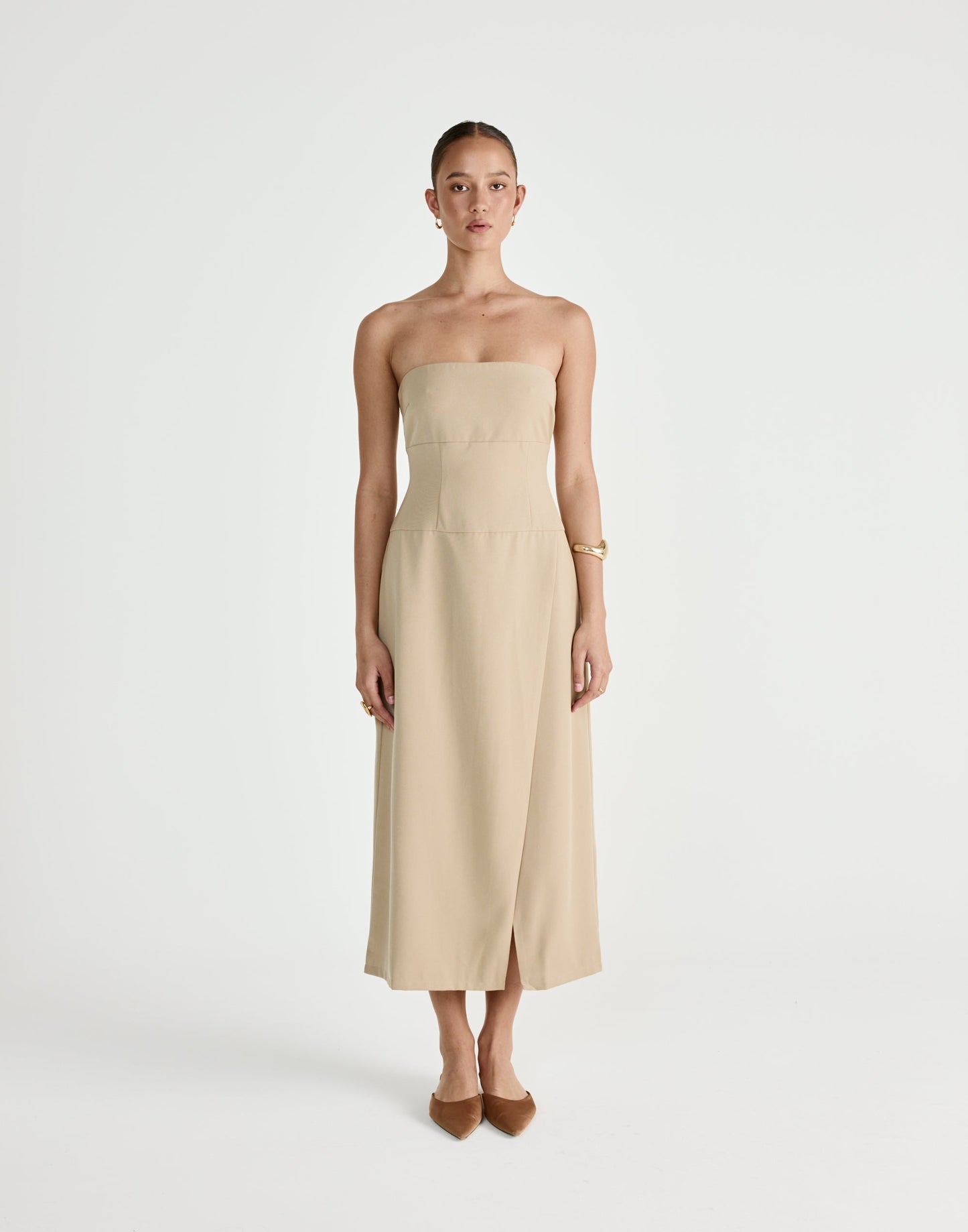 Shea Midi Dress (Honey)