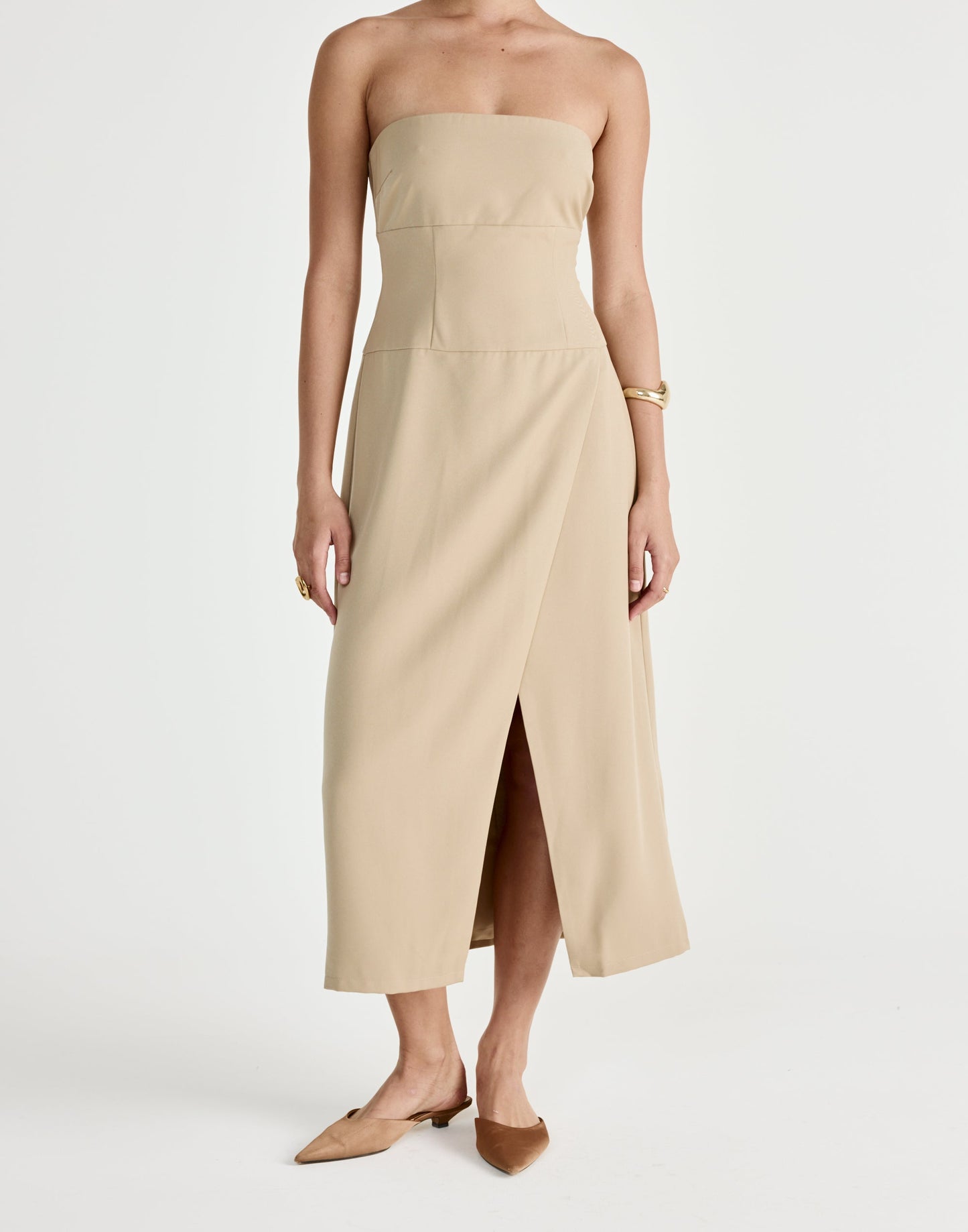Shea Midi Dress (Honey)