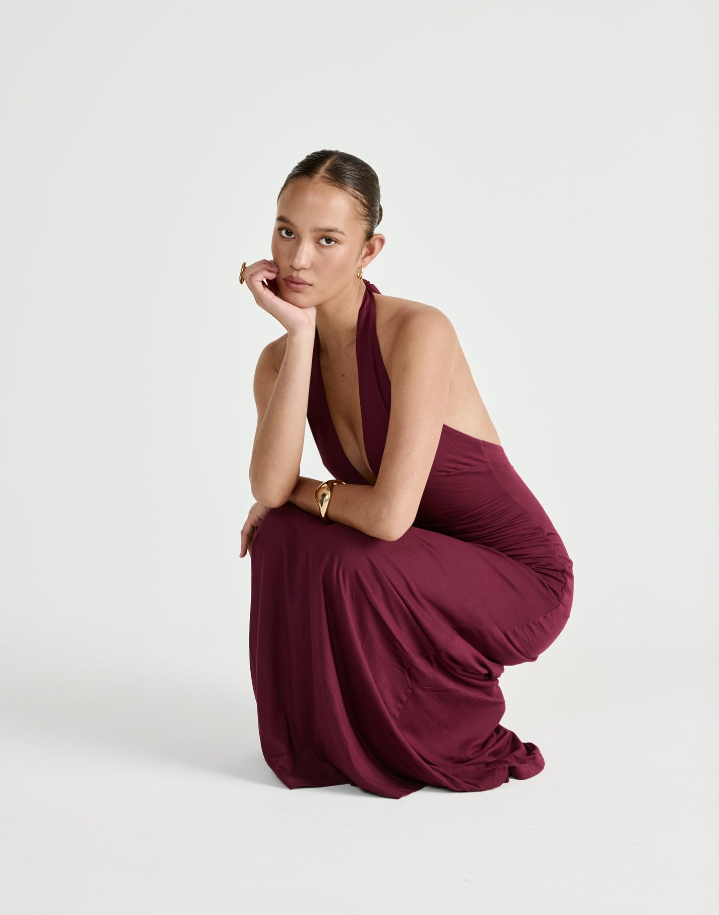 Araminta Maxi Dress (Plum)