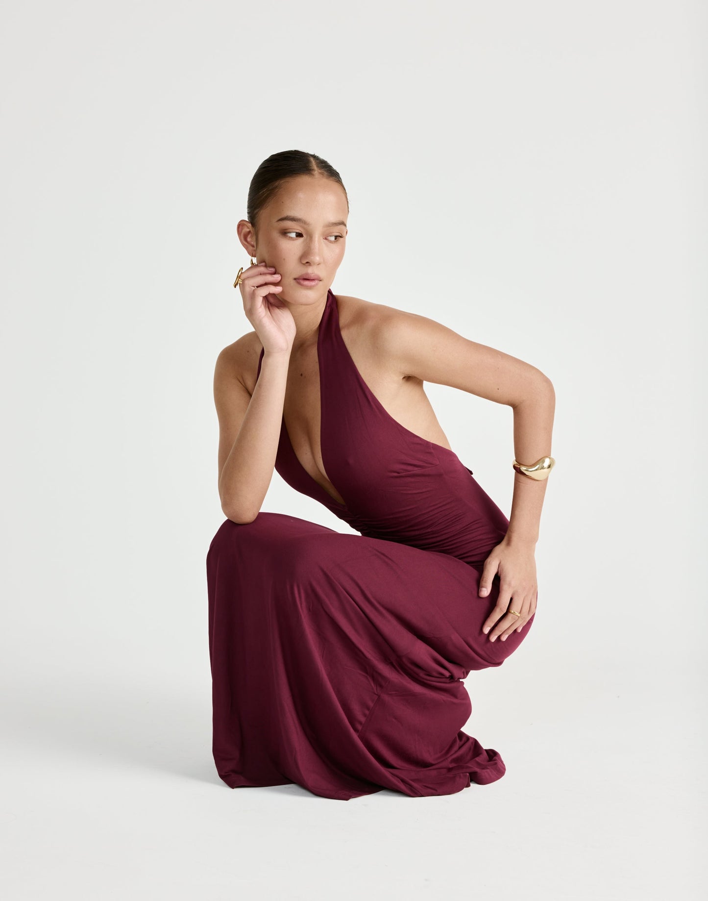 Araminta Maxi Dress (Plum)