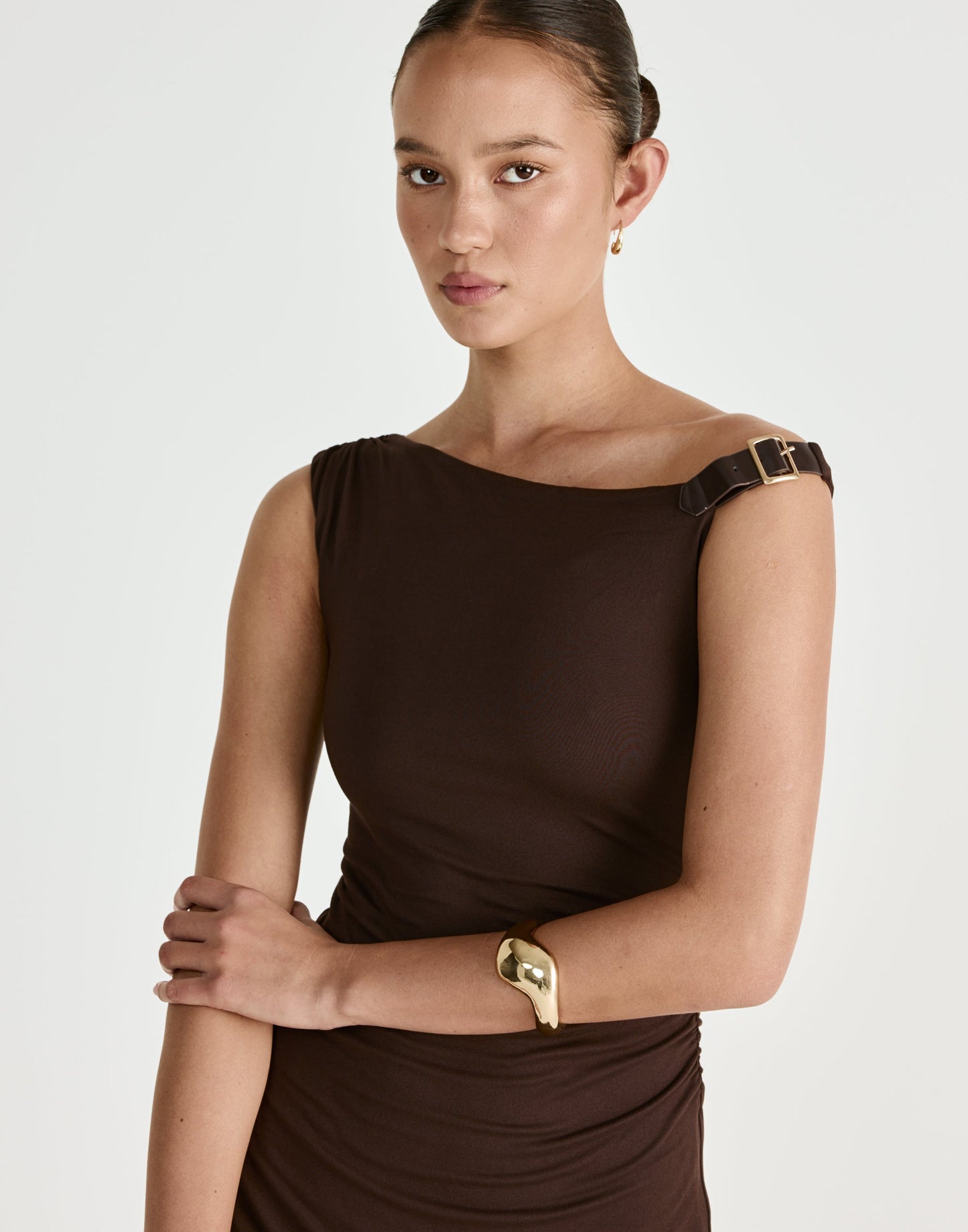 Lundy Mini Dress (Chocolate)
