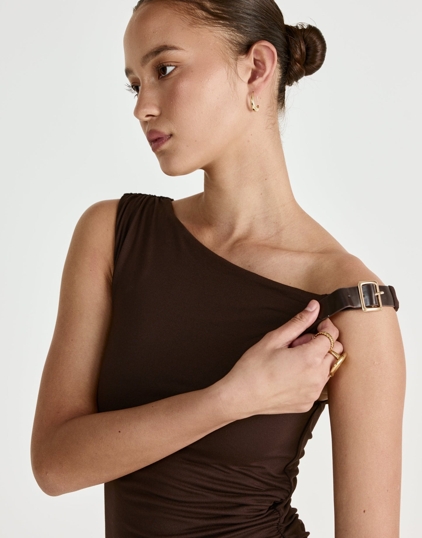 Lundy Mini Dress (Chocolate)