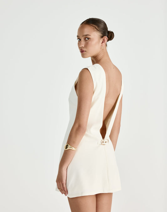 Cedric Mini Dress (Oat)