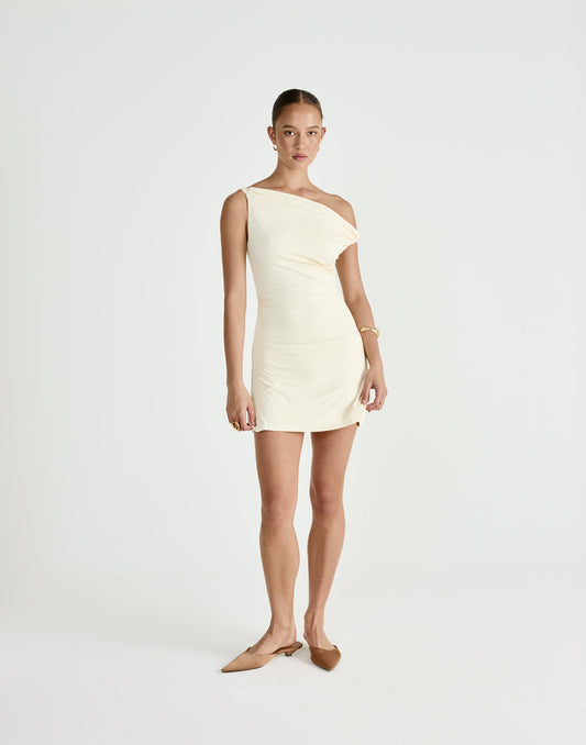 Keegan Mini Dress (Cream)