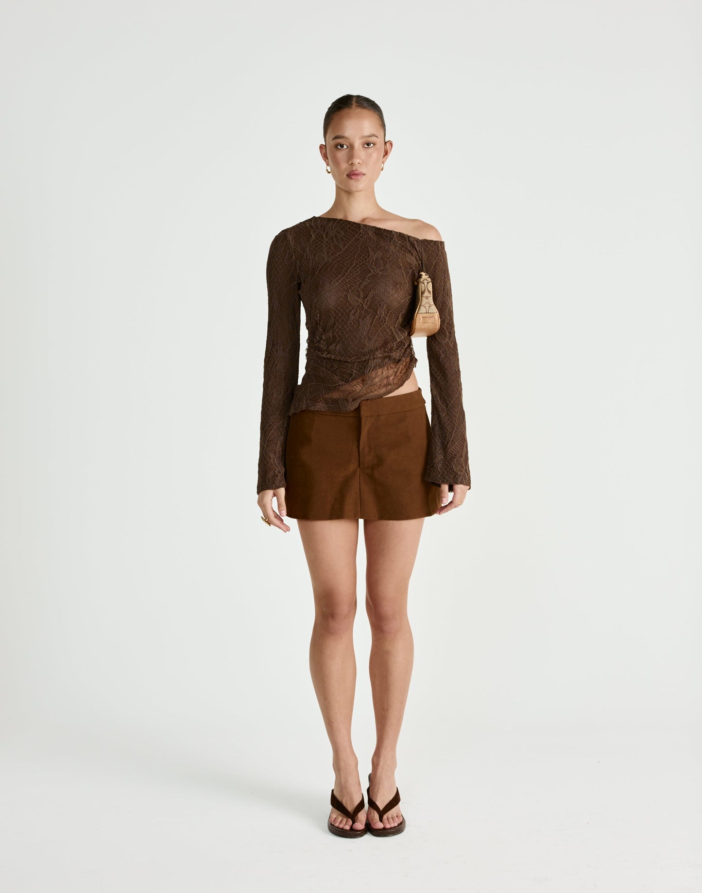 Abril Long Sleeve Top (Chocolate)