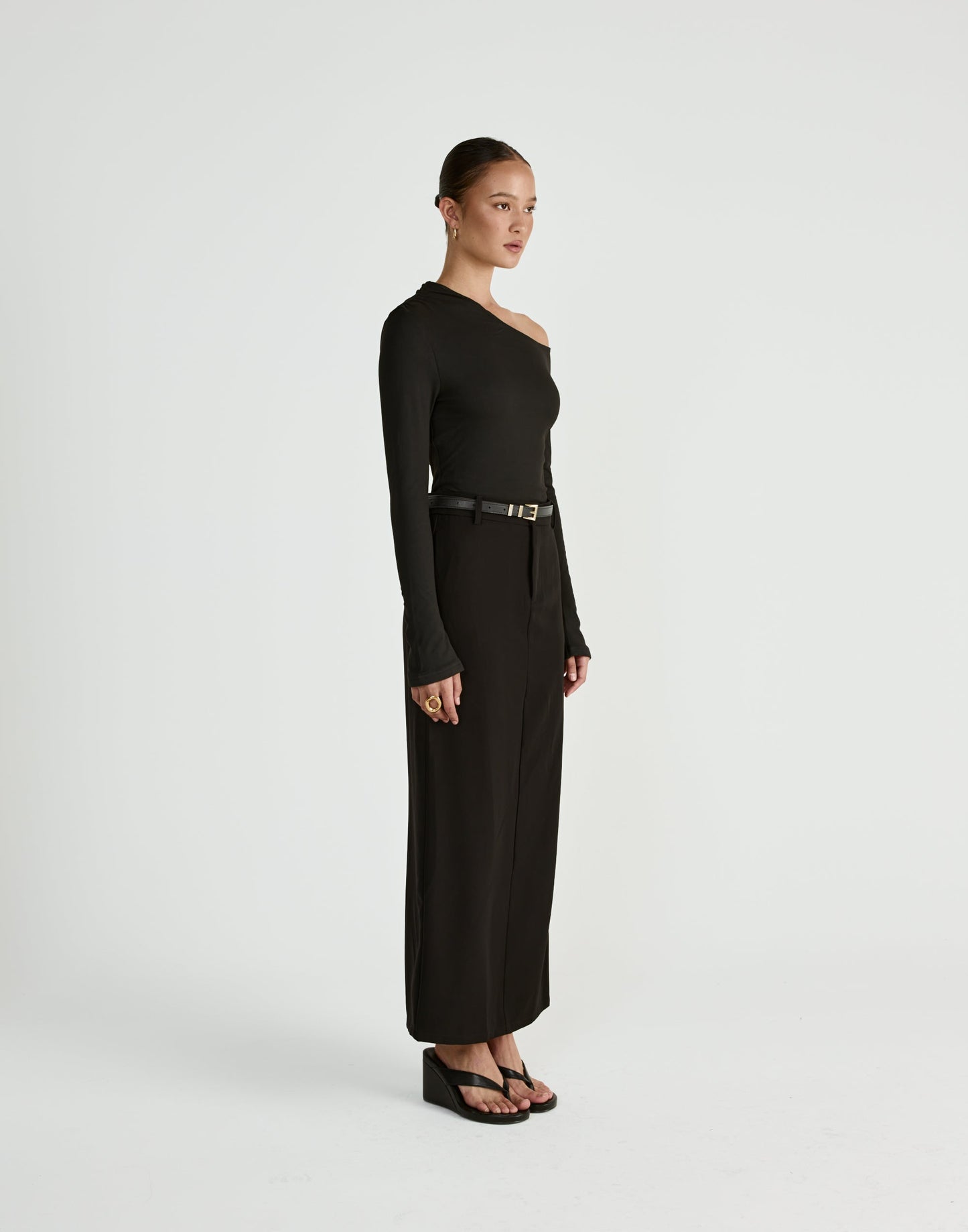 Ozias Long Sleeve Top (Black)