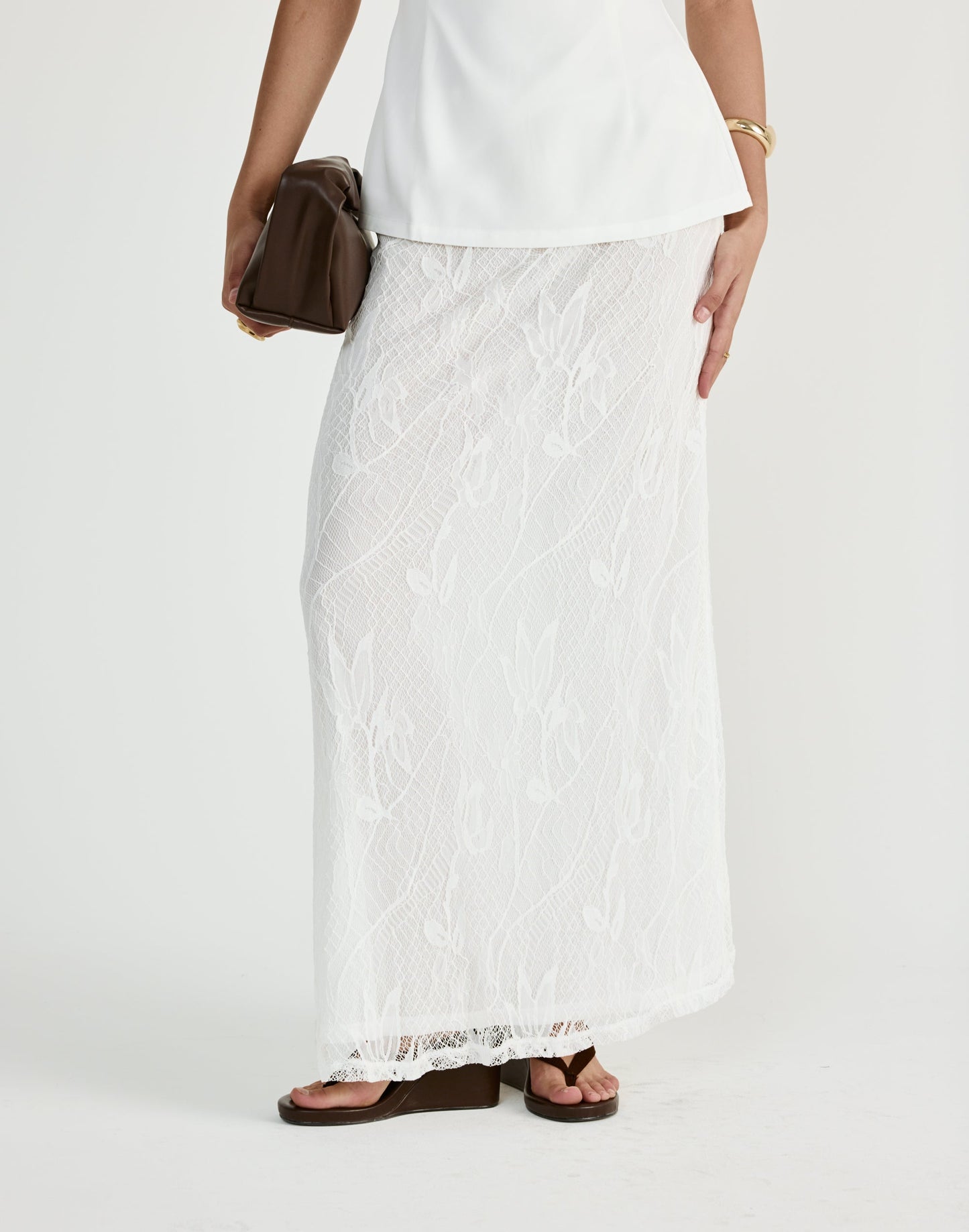 Sita Maxi Skirt (White)