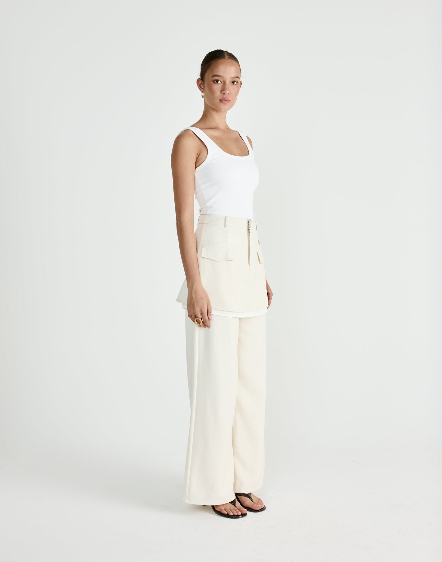 Scarlette Mini Skirt (Oat)