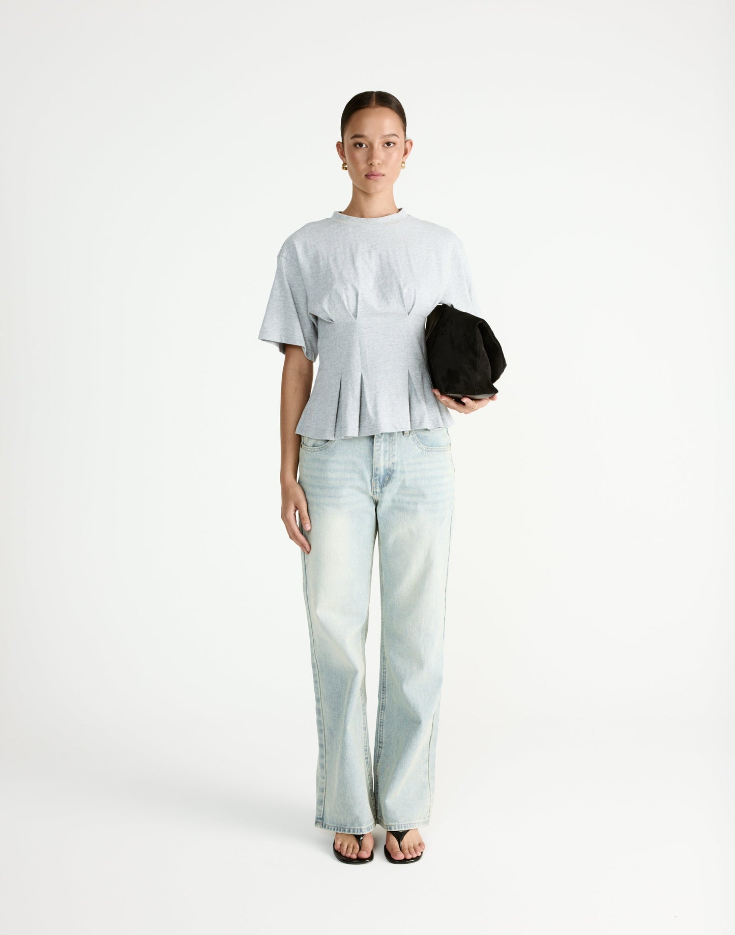 Chaya Top (Grey Marle)