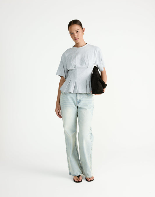 Chaya Top (Grey Marle)