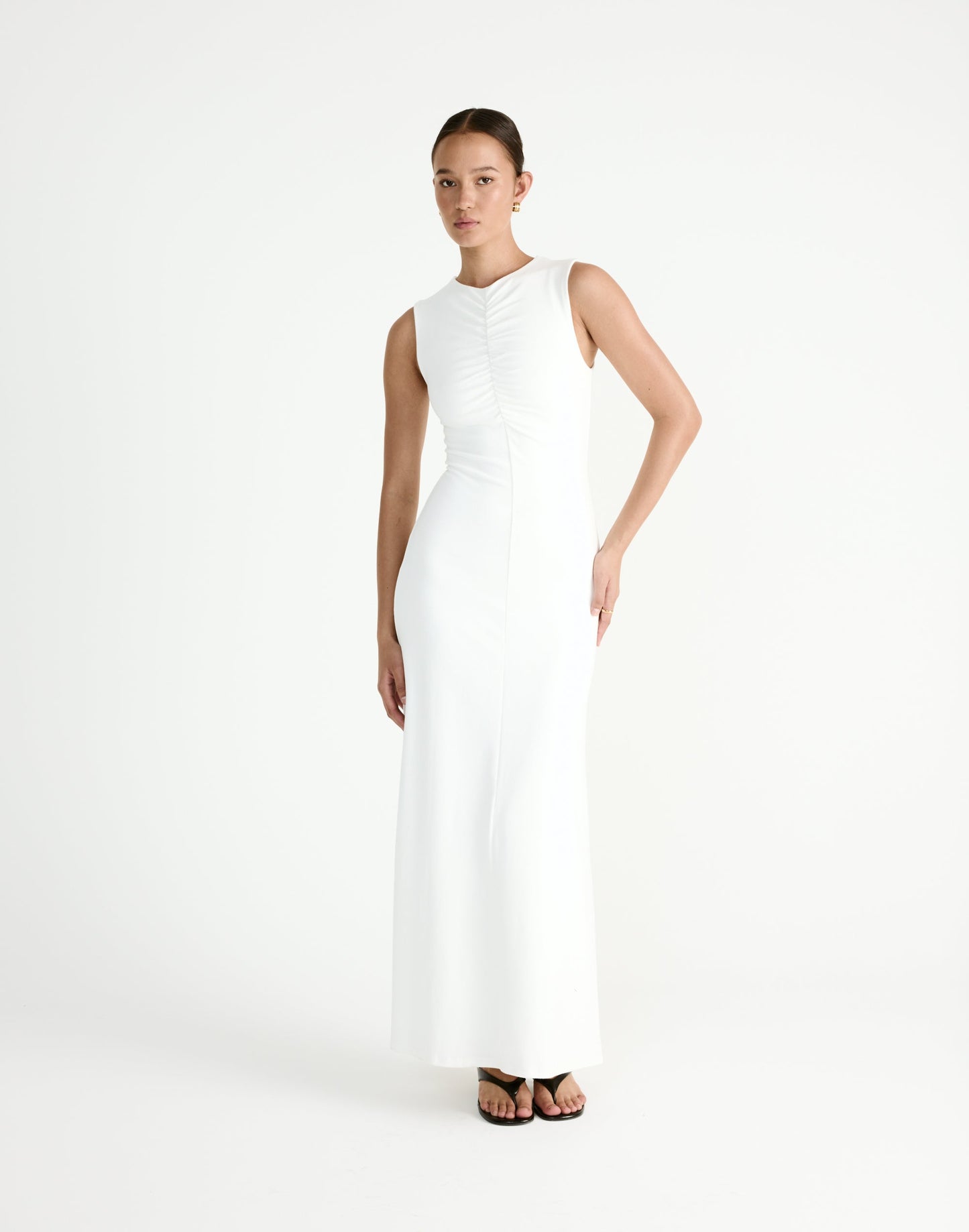 Cosmia Maxi Dress (Off White)