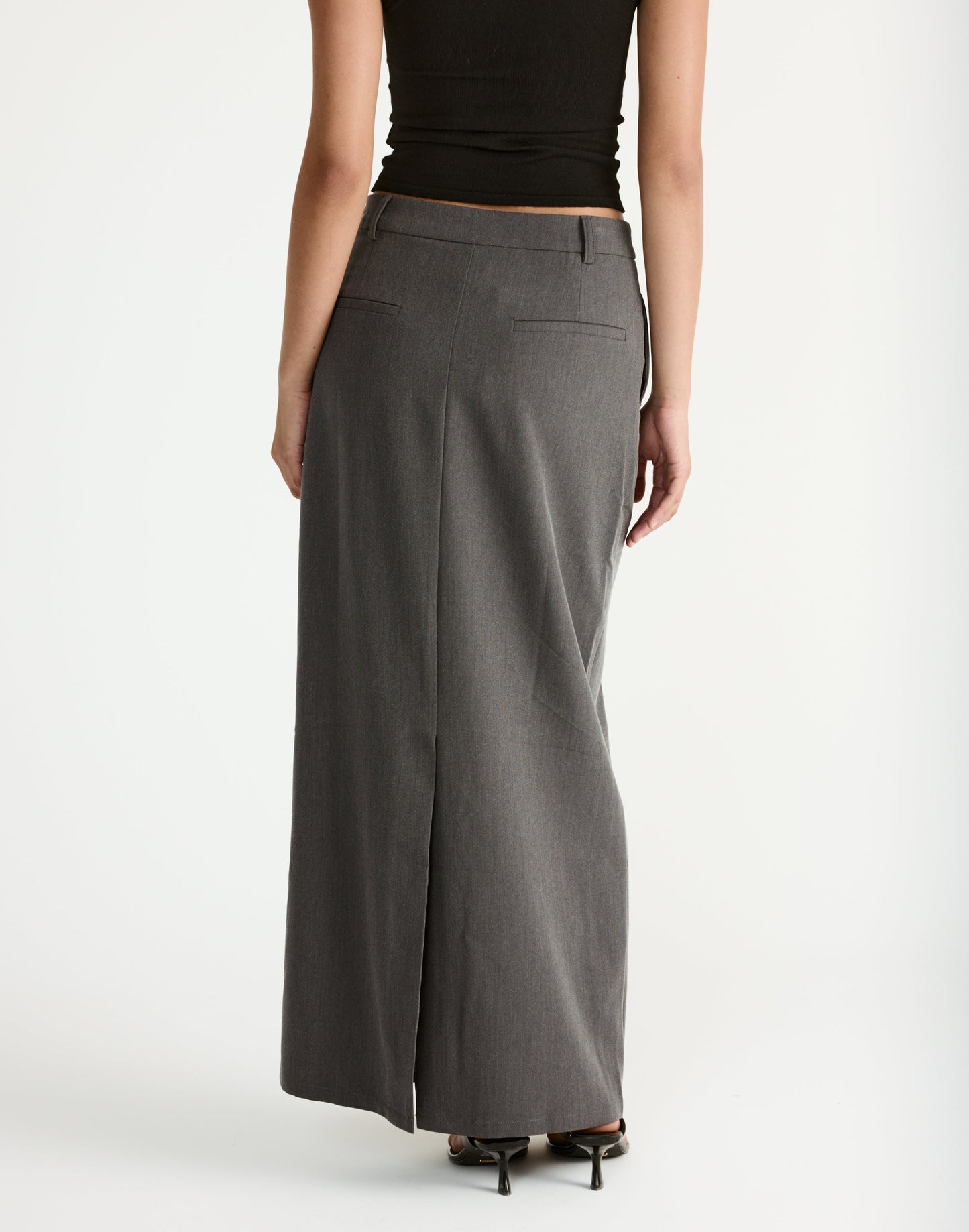 Giana Maxi Skirt (Grey)