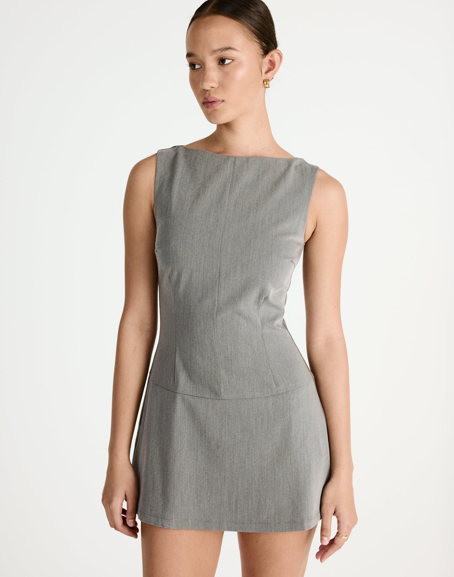Flux Mini Dress (Grey)
