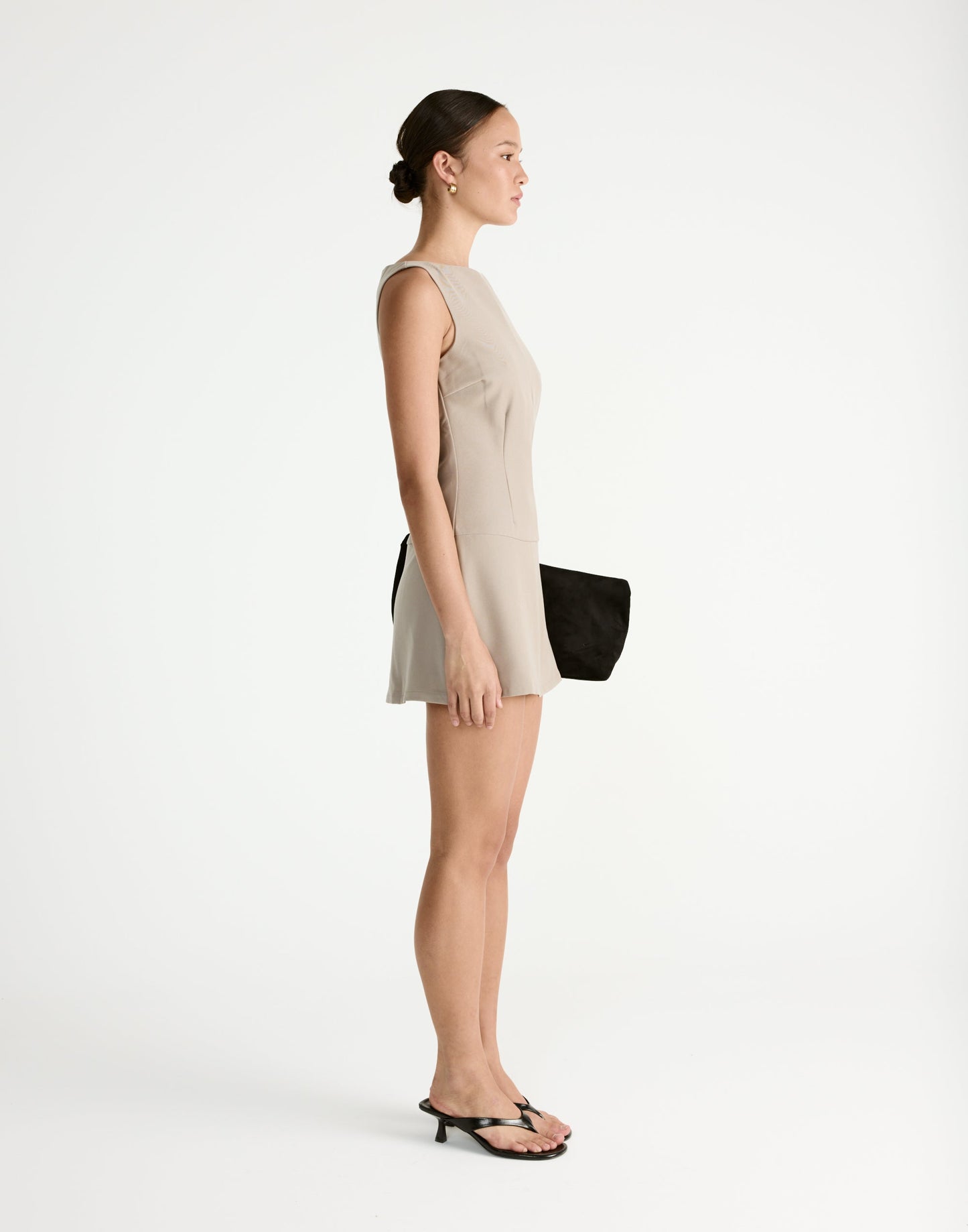 Flux Mini Dress (Pebble)