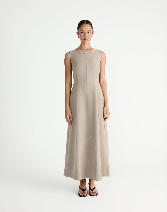 Flux Maxi Dress (Pebble)