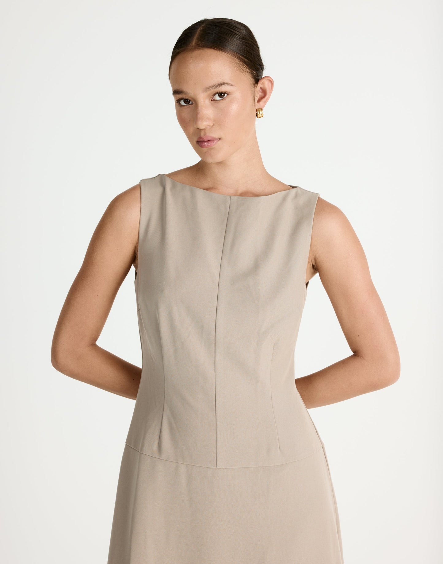 Flux Maxi Dress (Pebble)