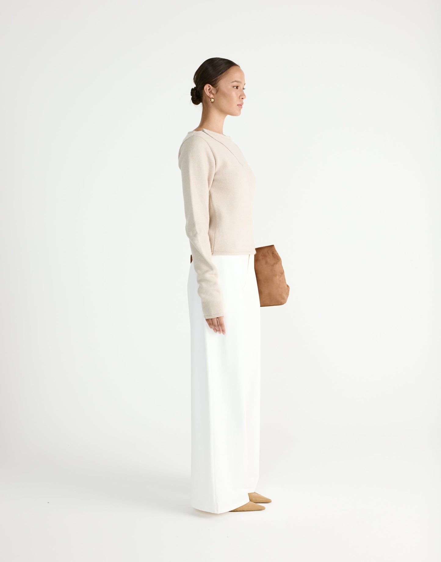 Wynter Long Sleeve Top (Latte)