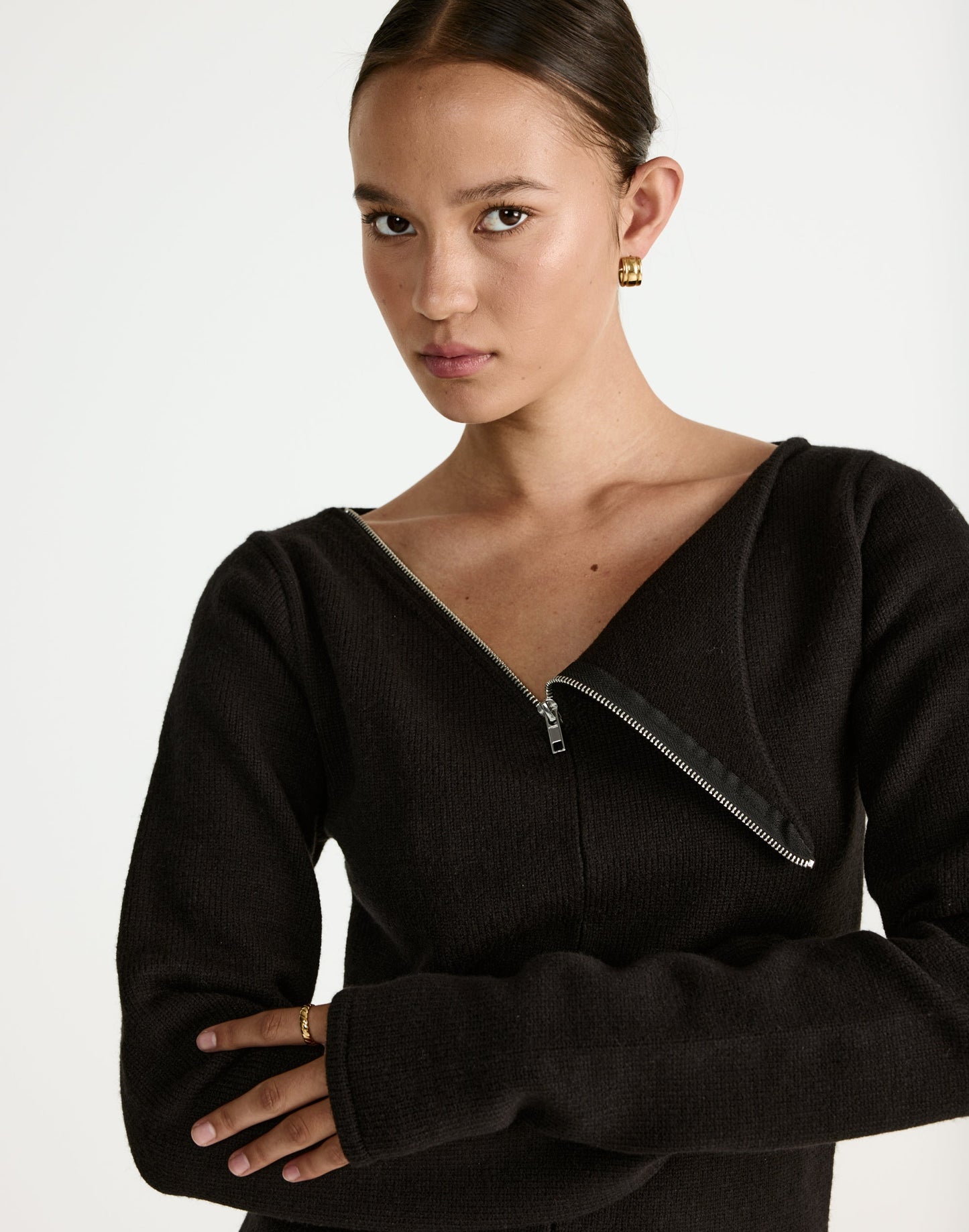 Wynter Long Sleeve Top (Black)