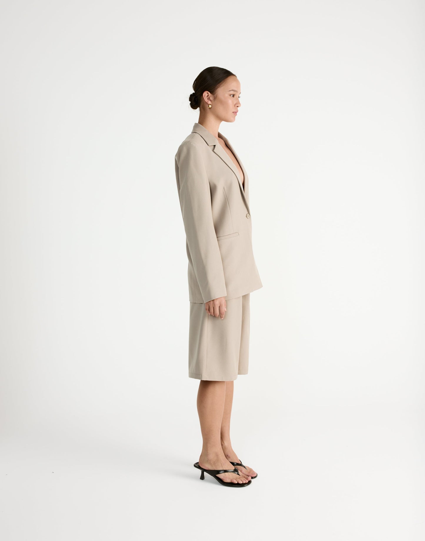 Emmett Midi Pants (Pebble)