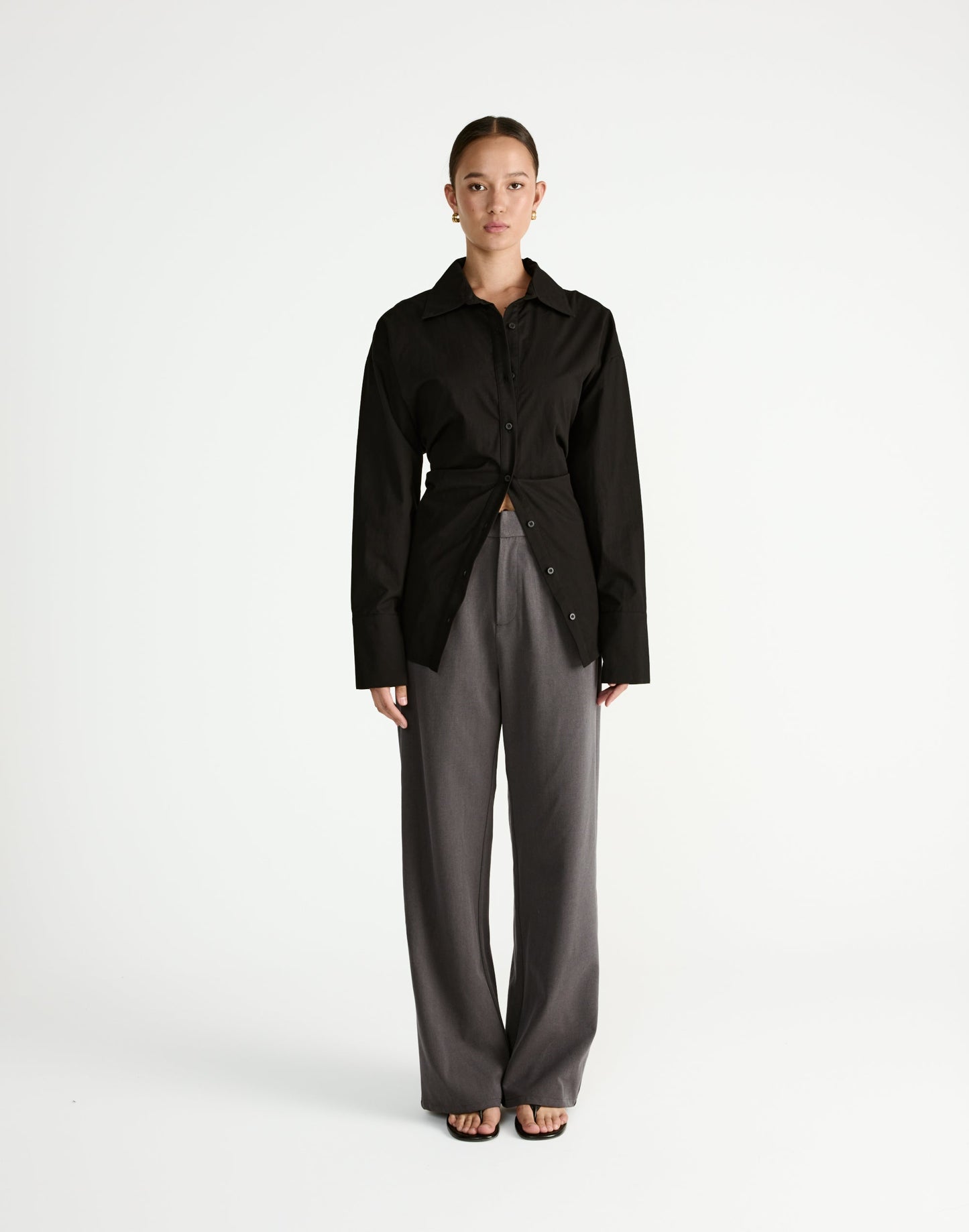 Barrett Long Sleeve Shirt (Black)