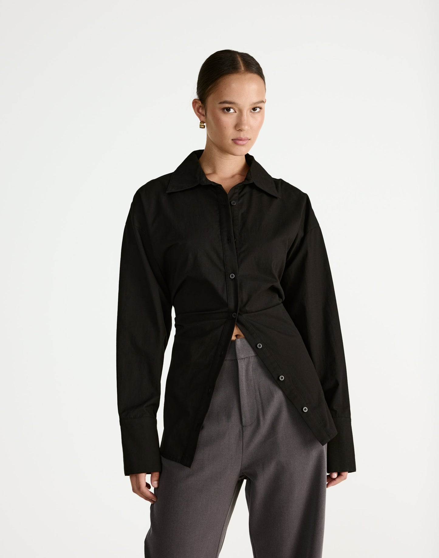 Barrett Long Sleeve Shirt (Black)