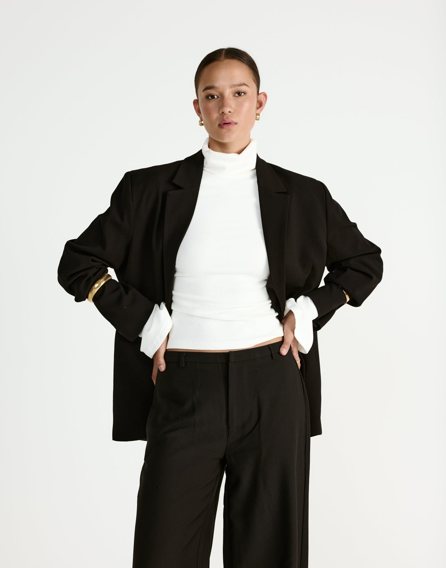 Bernadette Long Sleeve Top (White)