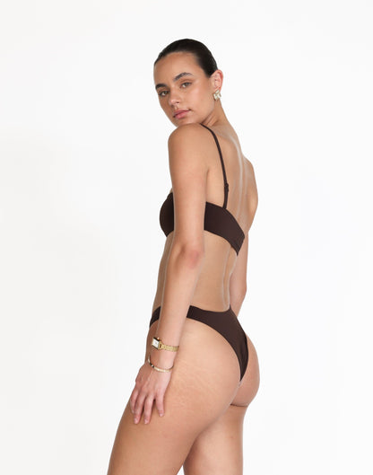Soraya Bikini Bottoms (Chocolate)