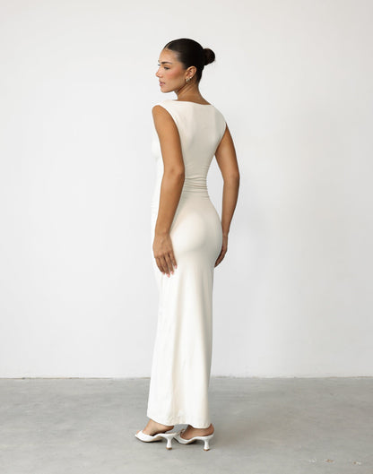 Viola Maxi Dress (Oat)