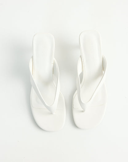 Niesha Heels (White Shine) - By Billini