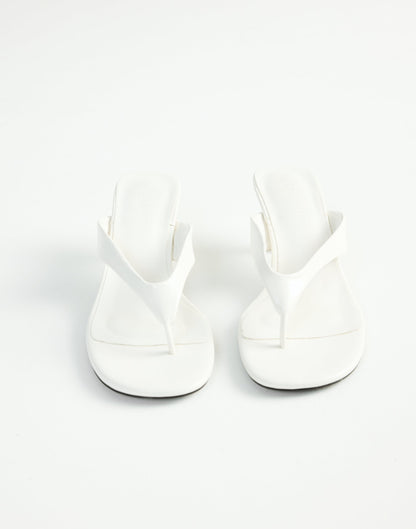 Niesha Heels (White Shine) - By Billini