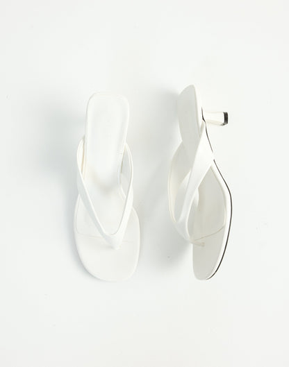 Niesha Heels (White Shine) - By Billini