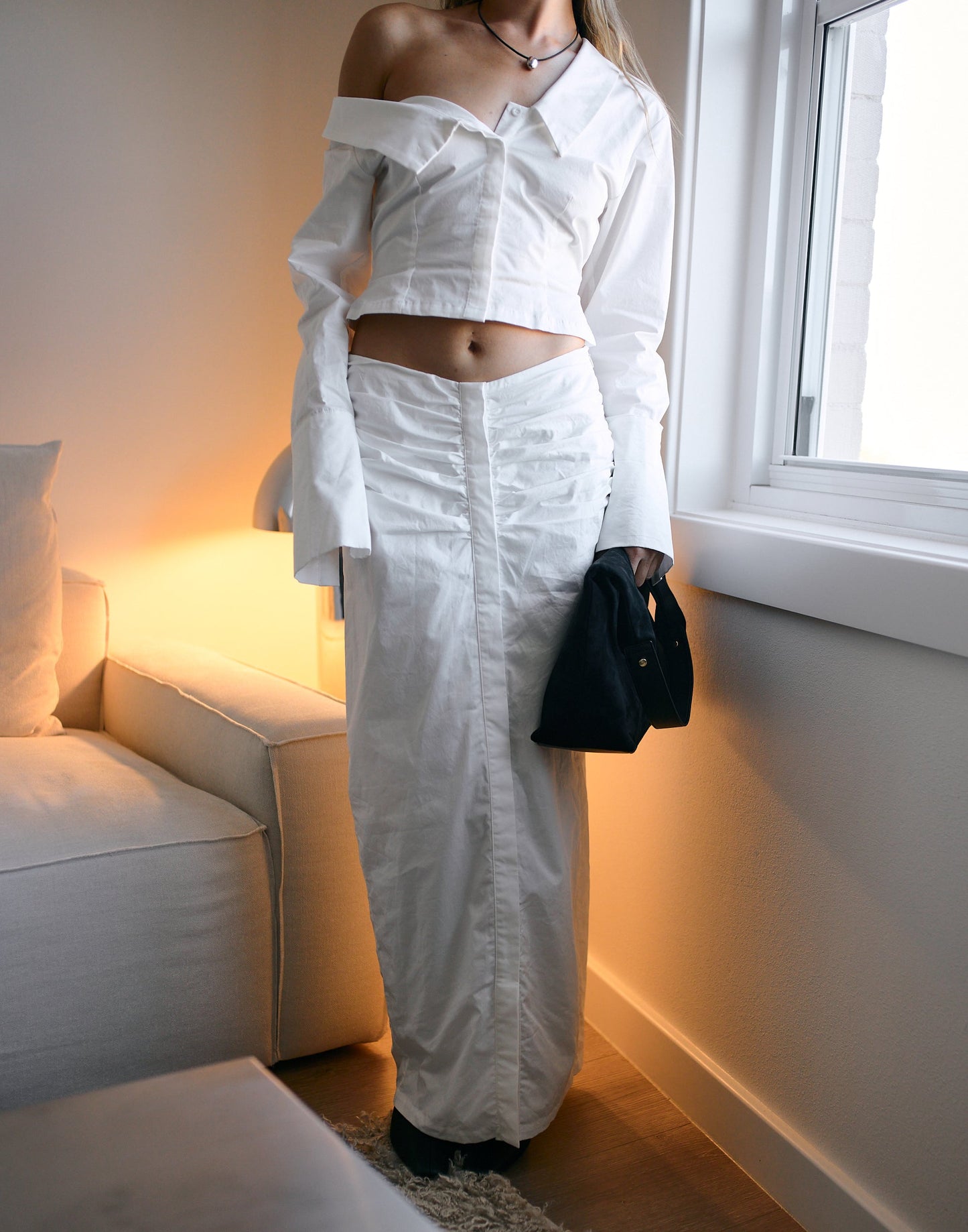 Arion Maxi Skirt (White)