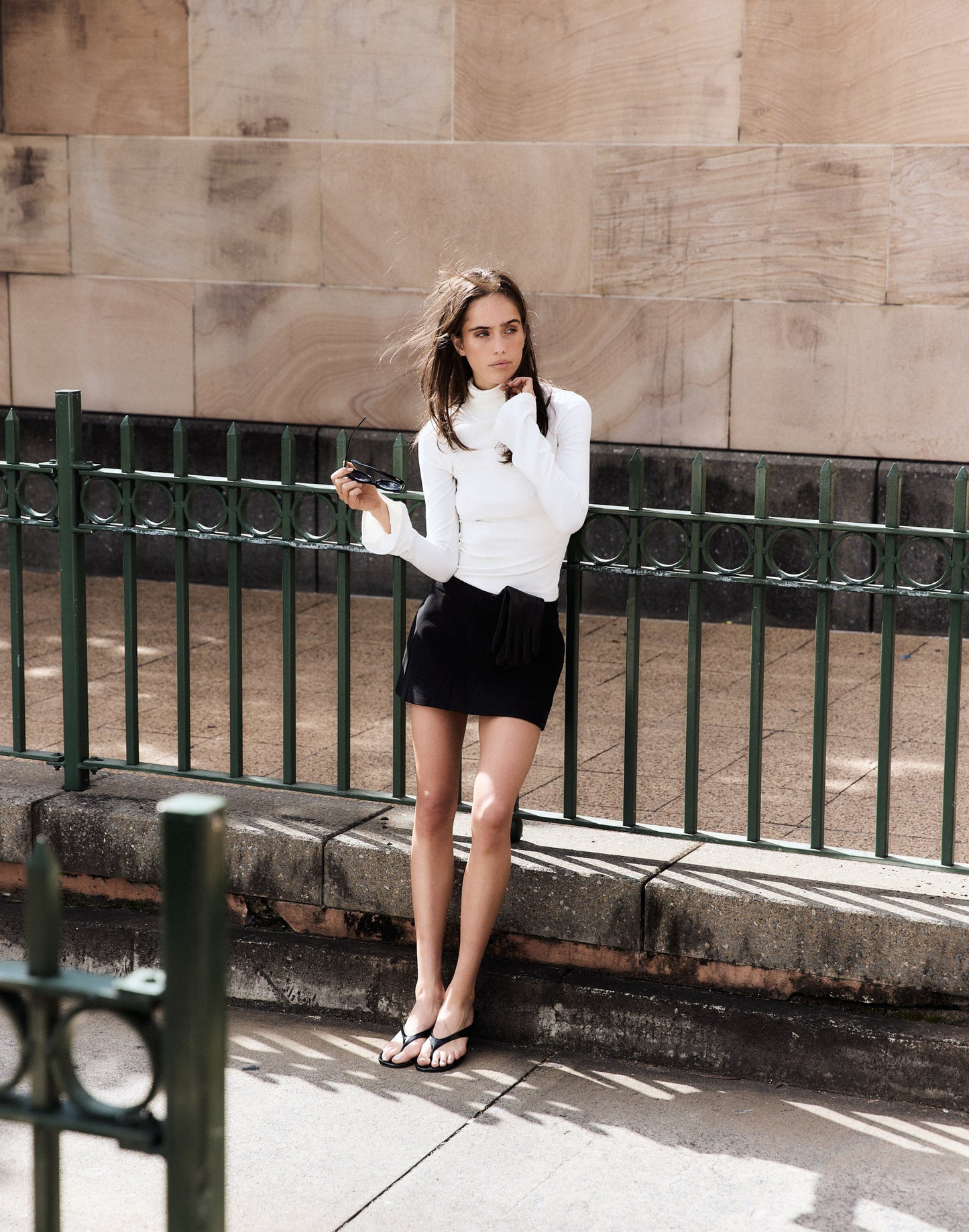 Bernadette Long Sleeve Top (White)