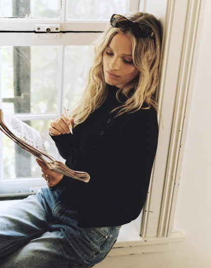 Coen Long Sleeve Top (Black)