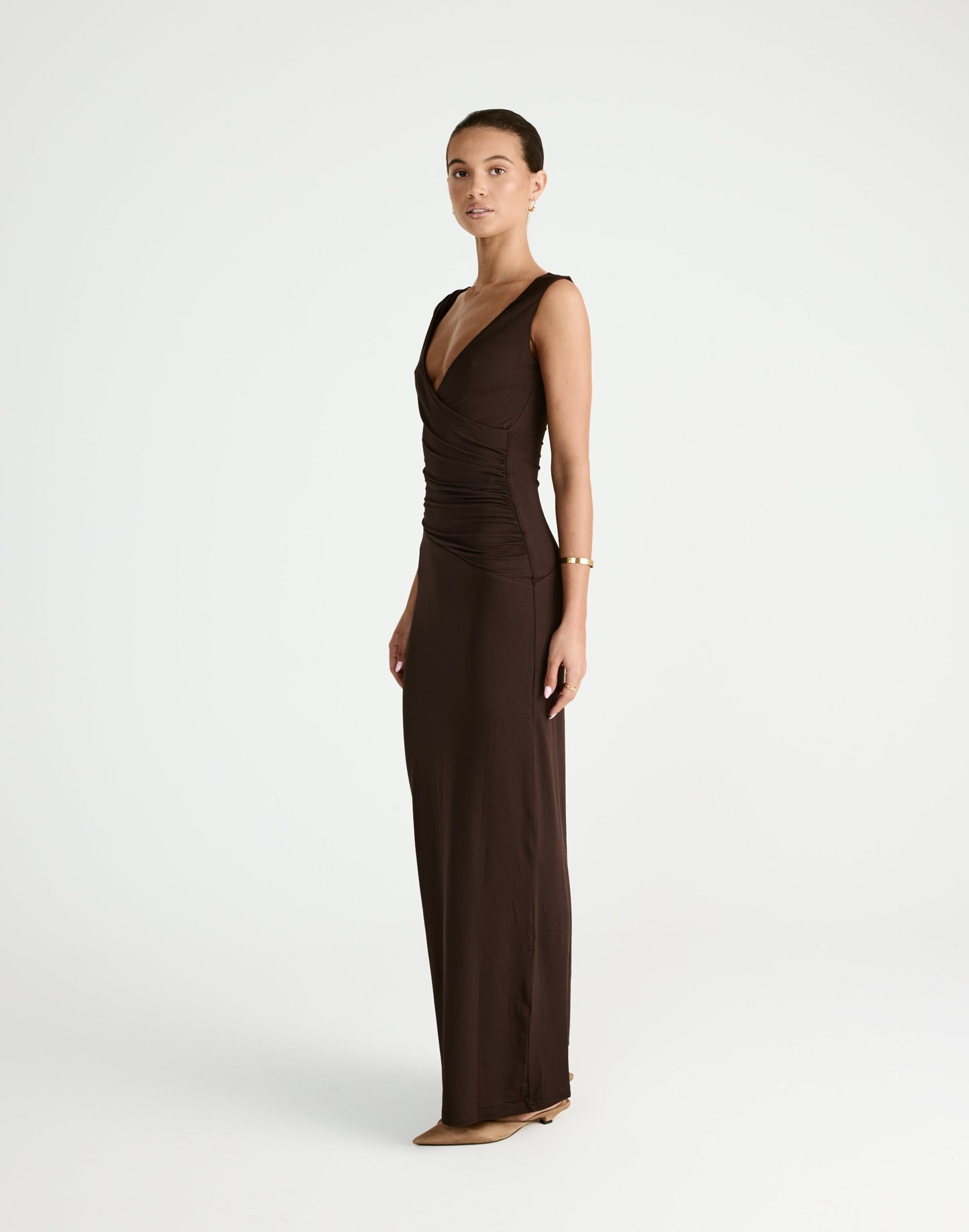 Cory Maxi Dress (Chocolate)
