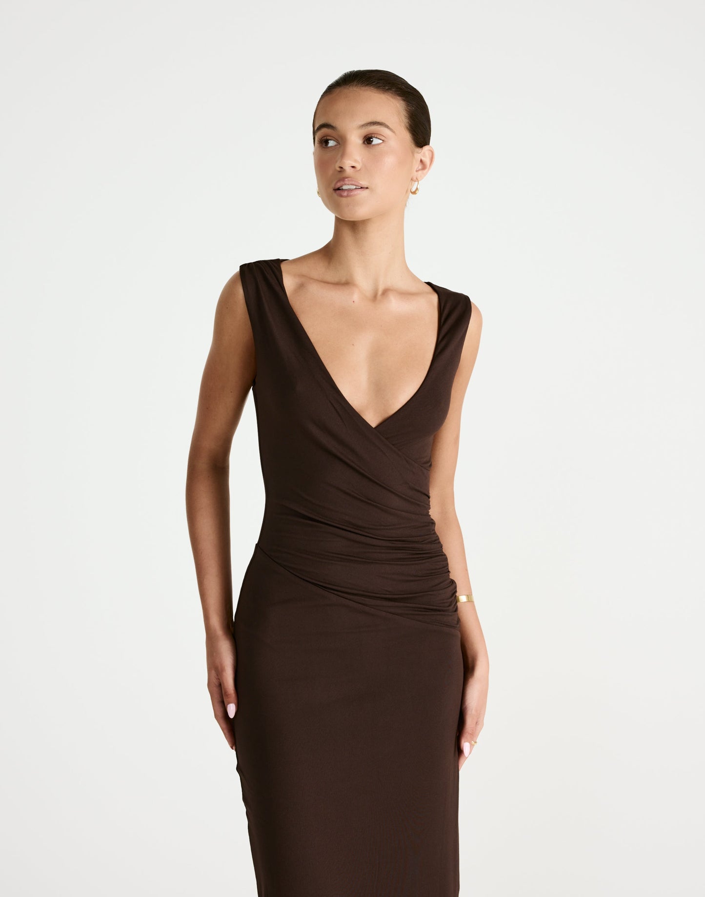 Cory Maxi Dress (Chocolate)
