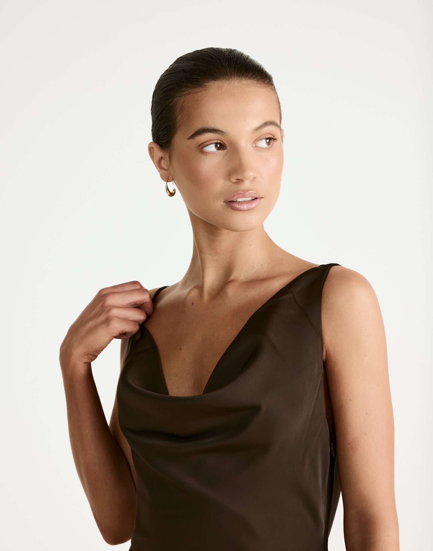 Adley Maxi Dress (Chocolate)