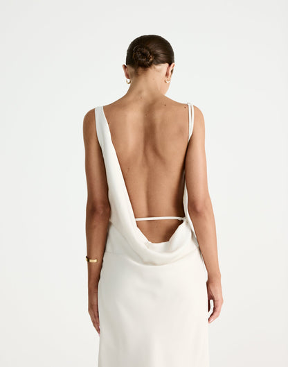 Adley Maxi Dress (Oat)