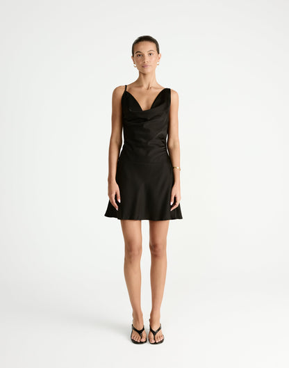 Adley Mini Dress (Black)