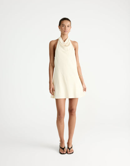 Flynn Mini Dress (Butter)