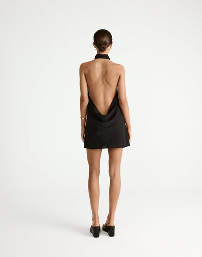 Flynn Mini Dress (Black)