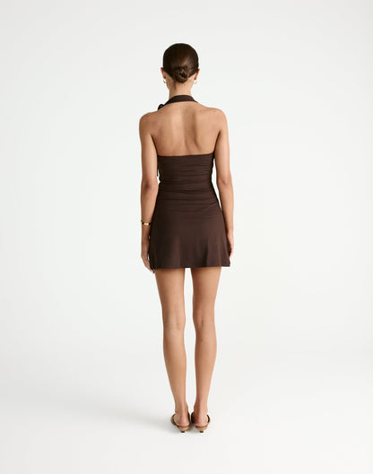 Jairo Mini Dress (Chocolate)