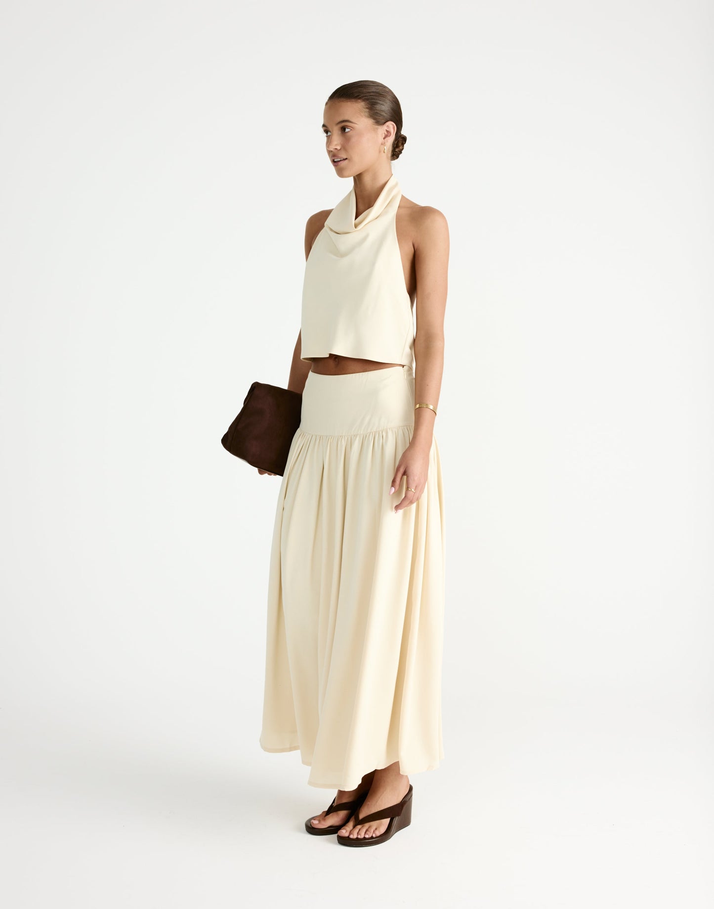 Flynn Maxi Skirt (Butter)