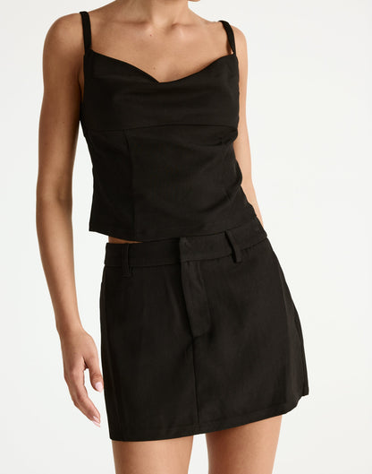 Roshan Mini Skirt (Black)