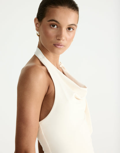 Roshan Mini Skirt (Oat)