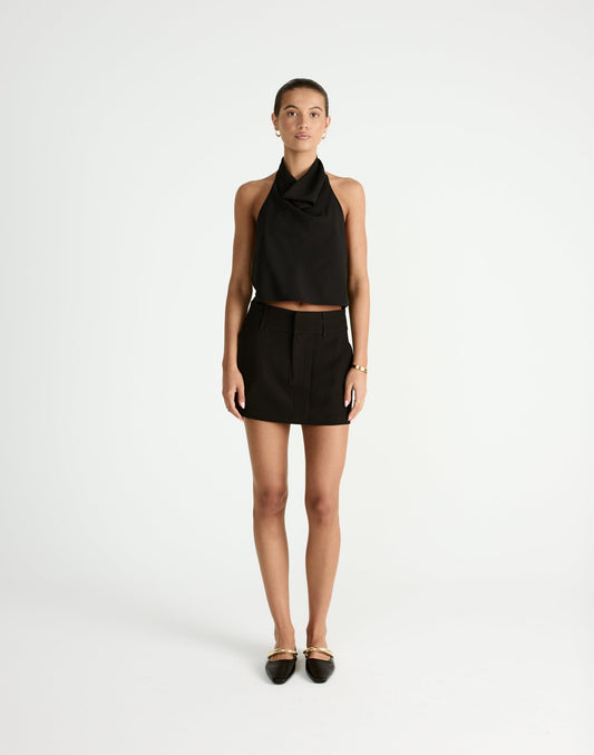 Aster Mini Skirt (Black)